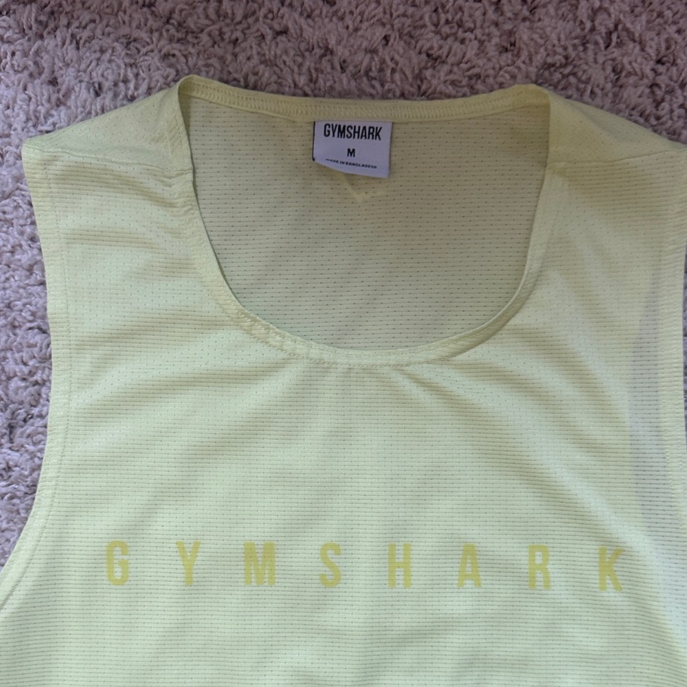 2 Gymshark Tanks, Firefly Green and White, M - Picture 8 of 14